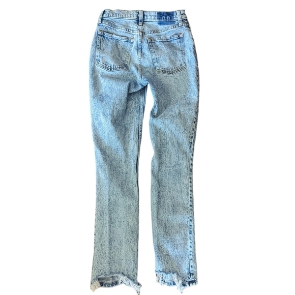 Abercrombie & Fitch the 90s Skinny High Rise distressed stone wash jeans W26 L30 - Picture 6 of 11